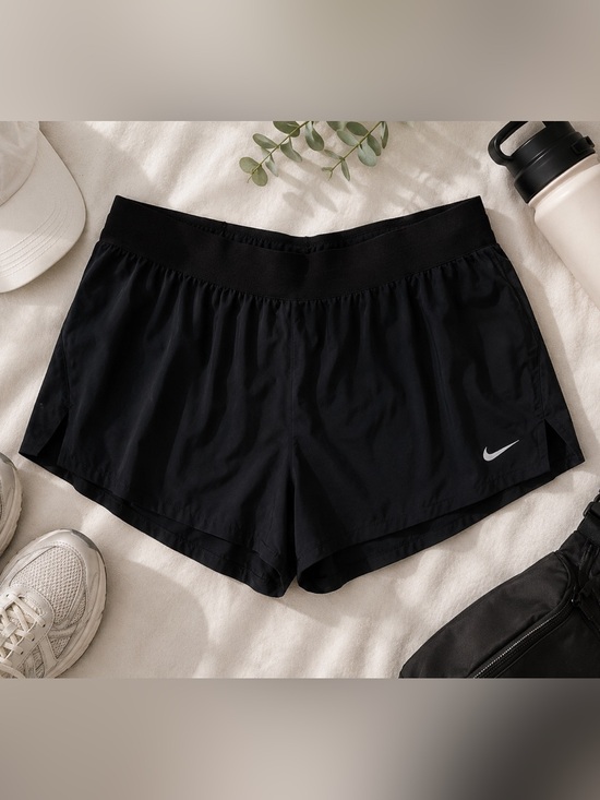 Nike Pants - Nike Swift Dri-Fit Black Women's Lined Running Flowy Shorts Gym Workout  Size XL